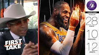 First Take Lebron Is The Goat - Stephen A. On Lebron Drop Triple-Double At 41 As Lakers Beat Mavs