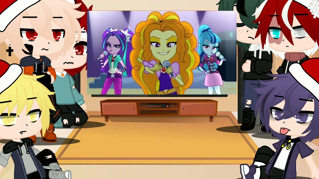 ☃️Bnha Reacciona a Equestria Girls☃️// Feliz año nuevo//🎄💚