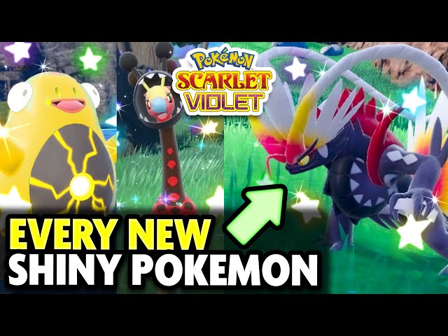 Pokemon Scarlet and Violet, Shiny Pokemon List (Shiny Pokedex)