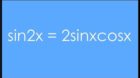 Proving the Double Angle Trig Identities (sin2x=2sinxcosx)