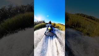 Riding on flooded cow pastor