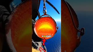 What happens if lava meets water? 😱 #ytshorts #shorts