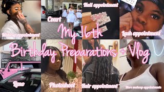 VLOG: My 16th Birthday Prep + SUPER SWEET SIXTEEN #vlogs#sweet16#trending#roadto1k