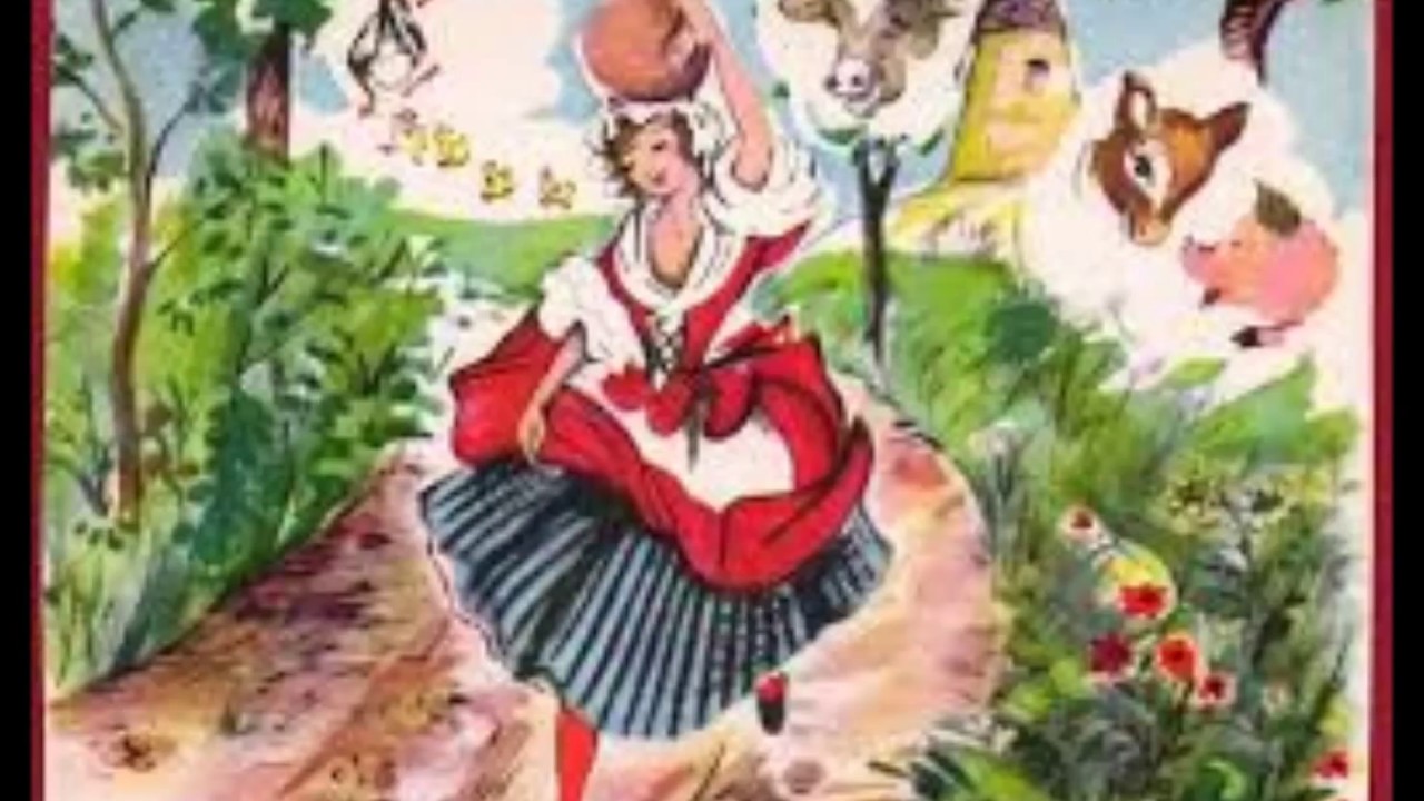 Ancien Plateau à Fromage En Céramique - Perrette Et Le Pot Au Lait (Fable Lafontaine)