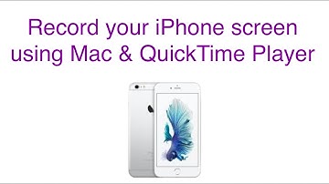 How to Record iPhone Screen with Mac & QuickTime Player!