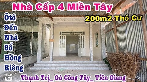 Tập 2623❤️🌸Nhà cấp 4 miền tây. 517m2 có 200m2 thổ giá 1tỷ290tr. Thạnh Trị,Gò Công Tây,Tiền Giang