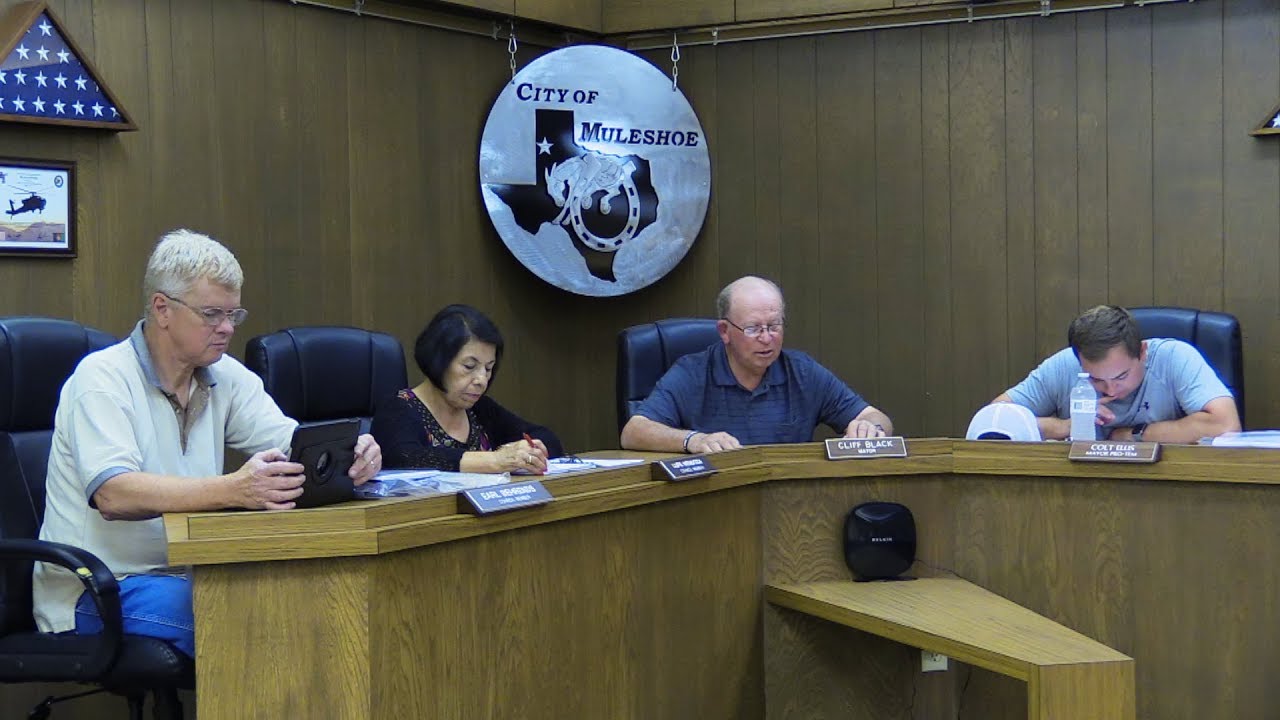 Muleshoe City Council Meeting October 8, 2018 YouTube