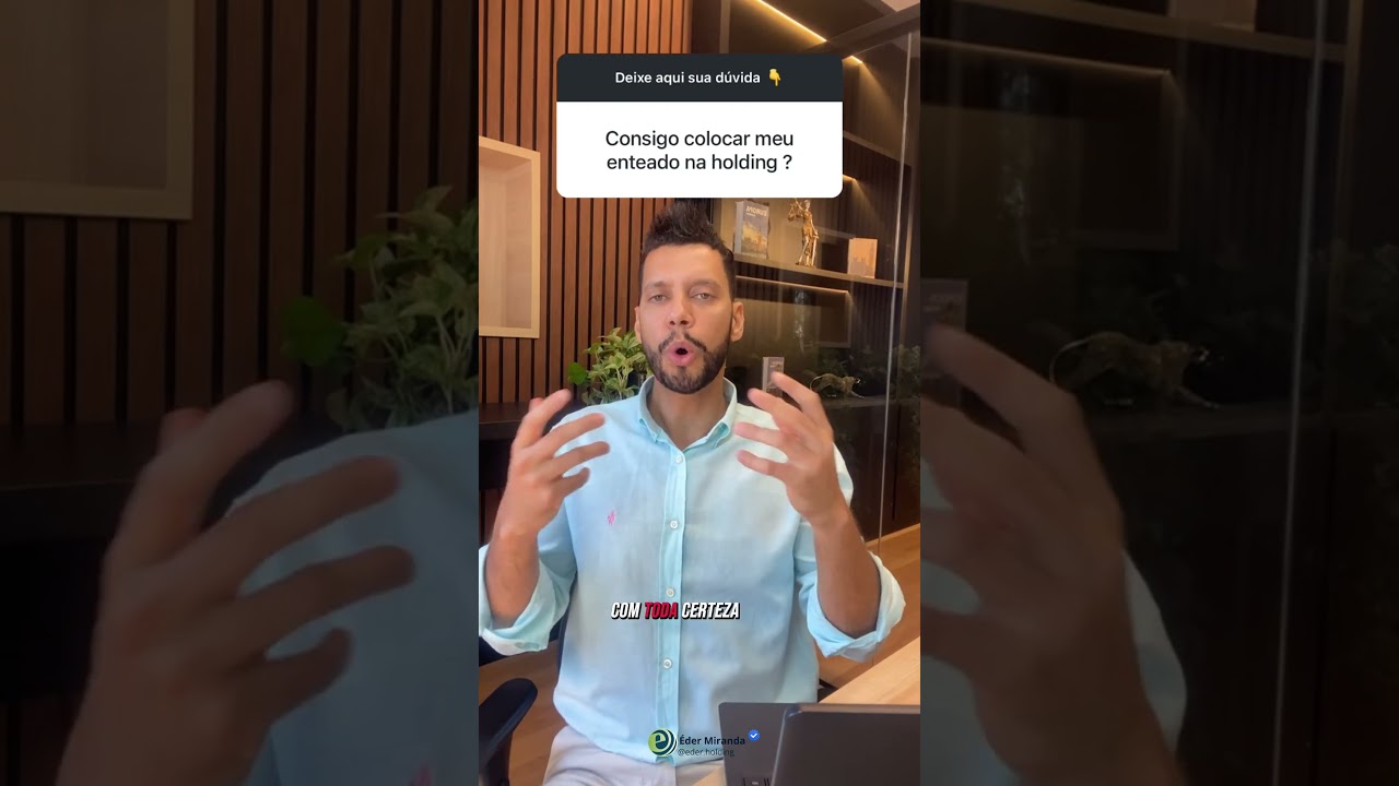 Você pode incluir seu enteado na holding familiar? A resposta é: sim! #holding #edermirandaholding