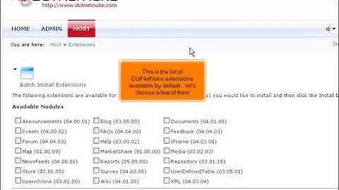 5) How to install an additional blog module in DotNetNuke