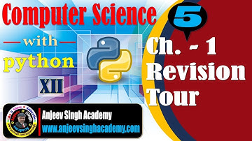 XII Computer Science (083) Ch.-1 Python Revision Tour (Part 5) | CBSE XII CS 083