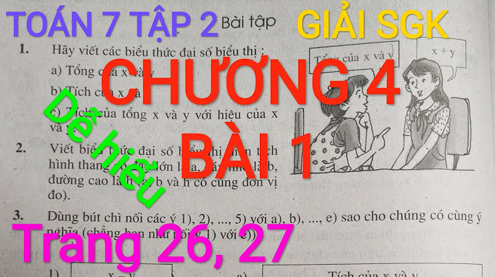 Toán lớp 7 tập 2 bài 1 trang 26 năm 2024