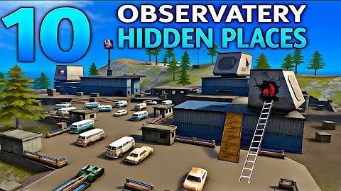 Top 10 Hidden Places In Observatory After Update 🔥 | Free Fire BR & CS Rank Push Tricks 2025