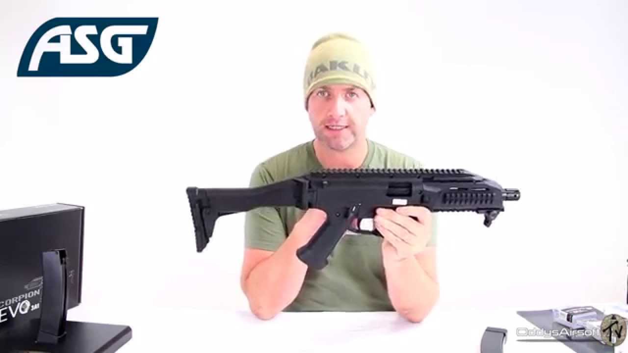 ASG CZ EVO SCORPION 3A1 - full review - YouTube