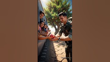 Indian Army officer saved the apple tree from drying up😭#shorts #ai #apple #tree #indianarmy #water