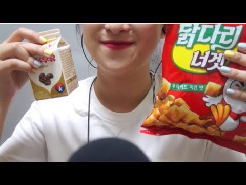 [한국어 ASMR/KOREAN] 046_과자를 먹어요 냠냠!(이팅 사운드, 속삭임 /eating sound, whispering)