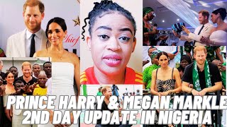 PRINCE HAPPY & MEGAN MARKLE SECOND DAY TOUR UPDATE IN NIGERIA AS THEY ENGAGED WT PPLE #princeharry