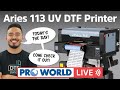 Live Demo of the Aries 113 UV DTF Printer with Vincent from DTF Station