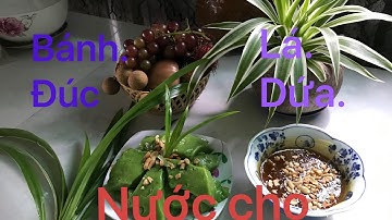 Cách làm bánh đúc lá dứa nước cho/ không cần hấp/ rất đơn giản/