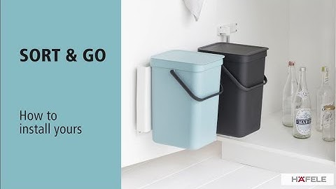 Hafele Sort & Go Waste Bin set Installation