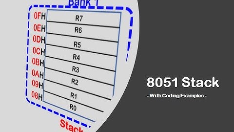 #31 8051 Stack - With Coding Examples