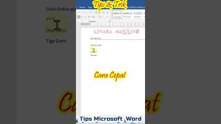Tips &amp; Trik Membuat Garis Dengan Cepat di Microsoft Word #Belajarmicrosoftword #MembuatGaris