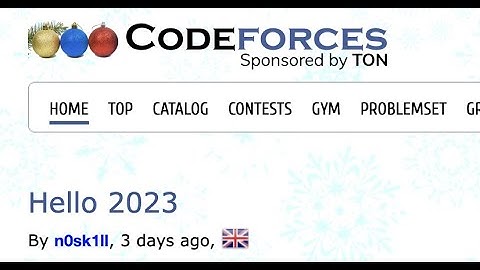 Hello 2023 Codeforces Screencast