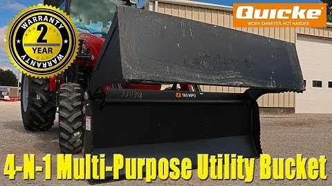 ALO Quicke Original Implement: 185MPU 4-N-1 Multi-Purpose Utility Bucket