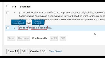 Ovid Help - Advanced Search Introduction