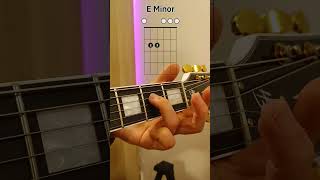How to Play E Minor Guitar Chord (Easy)! #guitar #chords #guitarbeginners #shorts