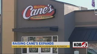Raising Cane's commits to three Albuquerque metro locations, starting this year