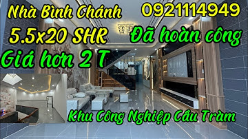 Nhà Bình Chánh gần chợ khu công nghiệp Cầu Tràm 300 mét đường Đinh Đức Thiện về chợ Bình Chánh 4km 