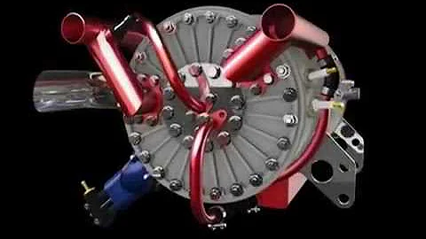 Russian Rotary Vane Engine