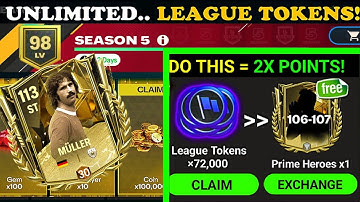 HOW TO GET LEAGUE TOKENS IN FC MOBILE  🤑  How To Join A League | Unlimited League Tokens and Rewards