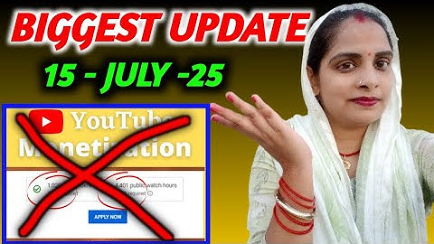 YouTube Biggest Monetization Update from 15 July 2025 | YouTube Monetization New Rules | 