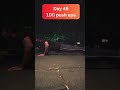 100 Push ups Day 49 with street fighting dog teacher #shortsvideo #short #shortsvideo