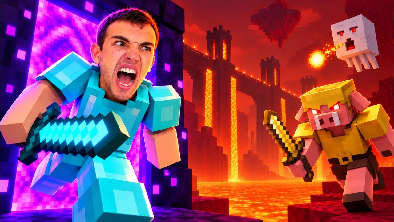 POR FIN LLEGUÉ AL INFIERNO EN MINECRAFT !!