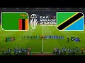 ZAMBIA vs TANZANIA - CAF Africa Cup 2023 | Group -F | Full Match All Goals | PES Gameplay