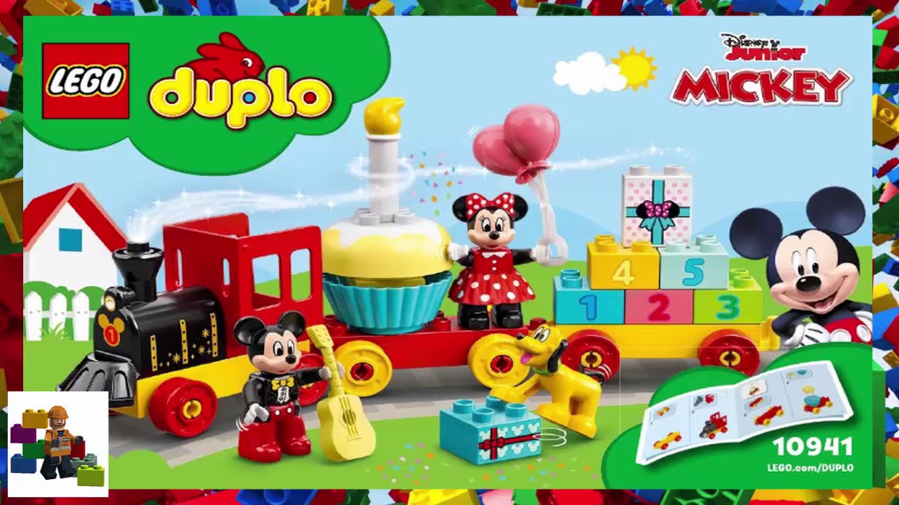 LEGO DUPLO Disney Mickey & Minnie Birthday Train 10941, Building