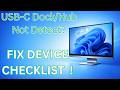 USB-C Dock/Hub Not Detected on Laptop? Fix Monitor + USB Devices (2026 Checklist)