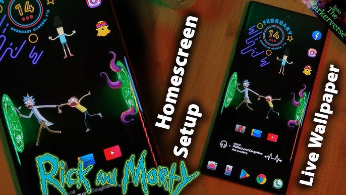 Rick & Morty - Awesome Live Wallpaper & Homescreen setup - Customise like a  Pro - Ep38 