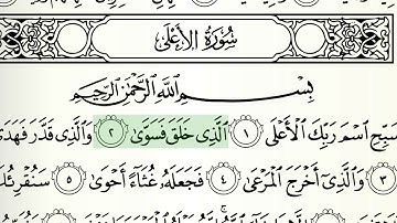 سورة الاعلى الشيخ هاني الرفاعي