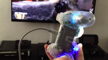 modded ps3 controller, full clear shell, arbiter 3.5, led mod