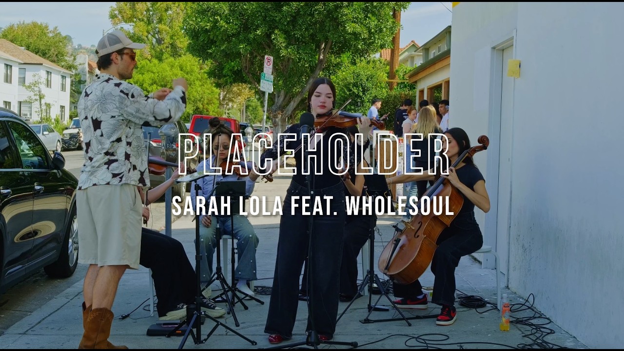 Watch Sarah Lola - 'Placeholder' feat. wholesoul String Quartet on YouTube Watch Sarah Lola - 'Placeholder' feat. wholesoul String Quartet on YouTube