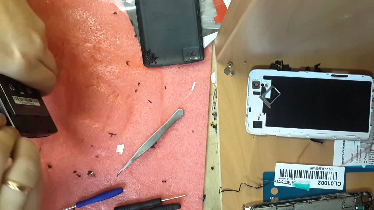 FLY IQ4504 - замена экрана (тачскрина и дисплея) - YouTube