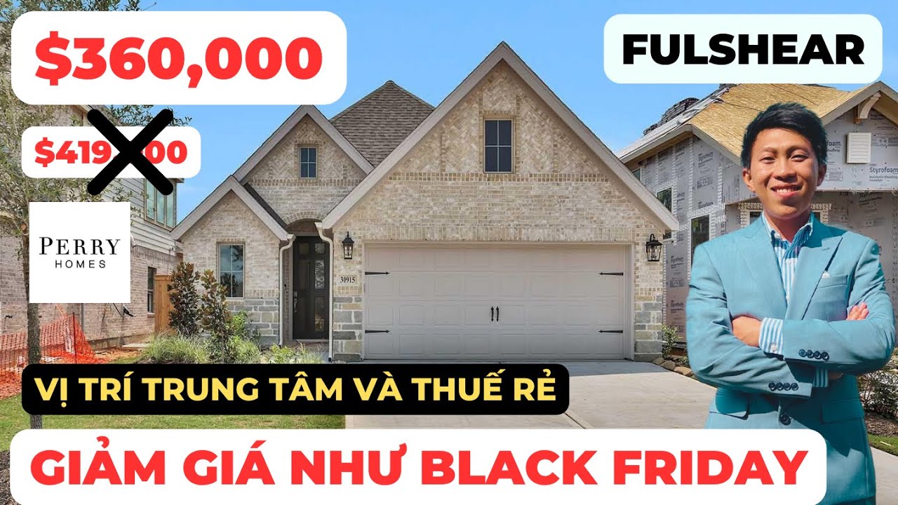 #215 Fulshear - PERRY HOMES GIẢM GIÁ NHƯ BLACK FRIDAY TRONG KHU NHÀ SANG TRỌNG!!!!