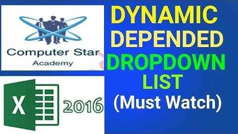 How To Create Dependent Drop Down List In Excel || Advance Excel Hindi ||