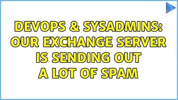 DevOps & SysAdmins: Our exchange server is sending out a lot of spam (2 Solutions!!)