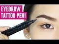 EYEBROW TATTOO PEN! OMG Does it work?  || TINA TRIES IT