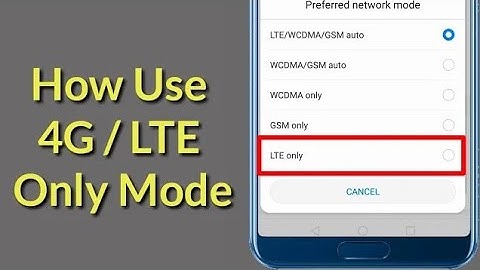 How To Enable 4G/LTE Only Mode On Any Android Phones/Mobiles 2019 -Trick Load