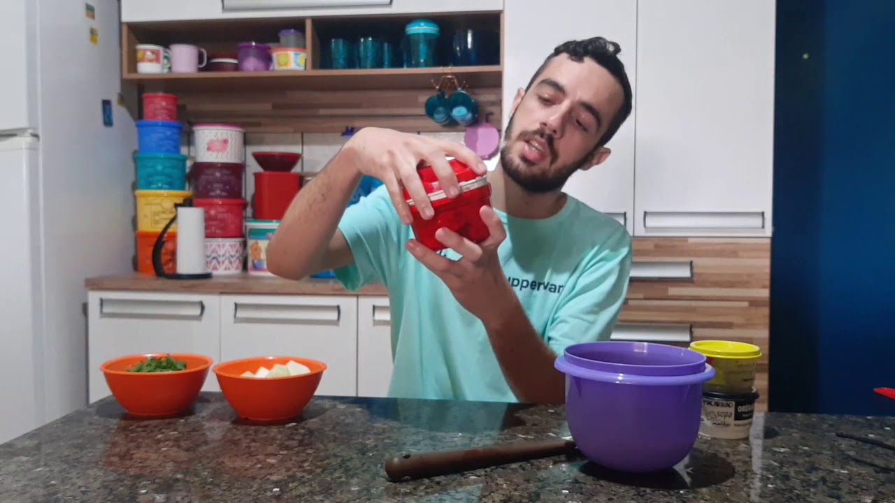Vinagrete no Turbo Chef Tupperware